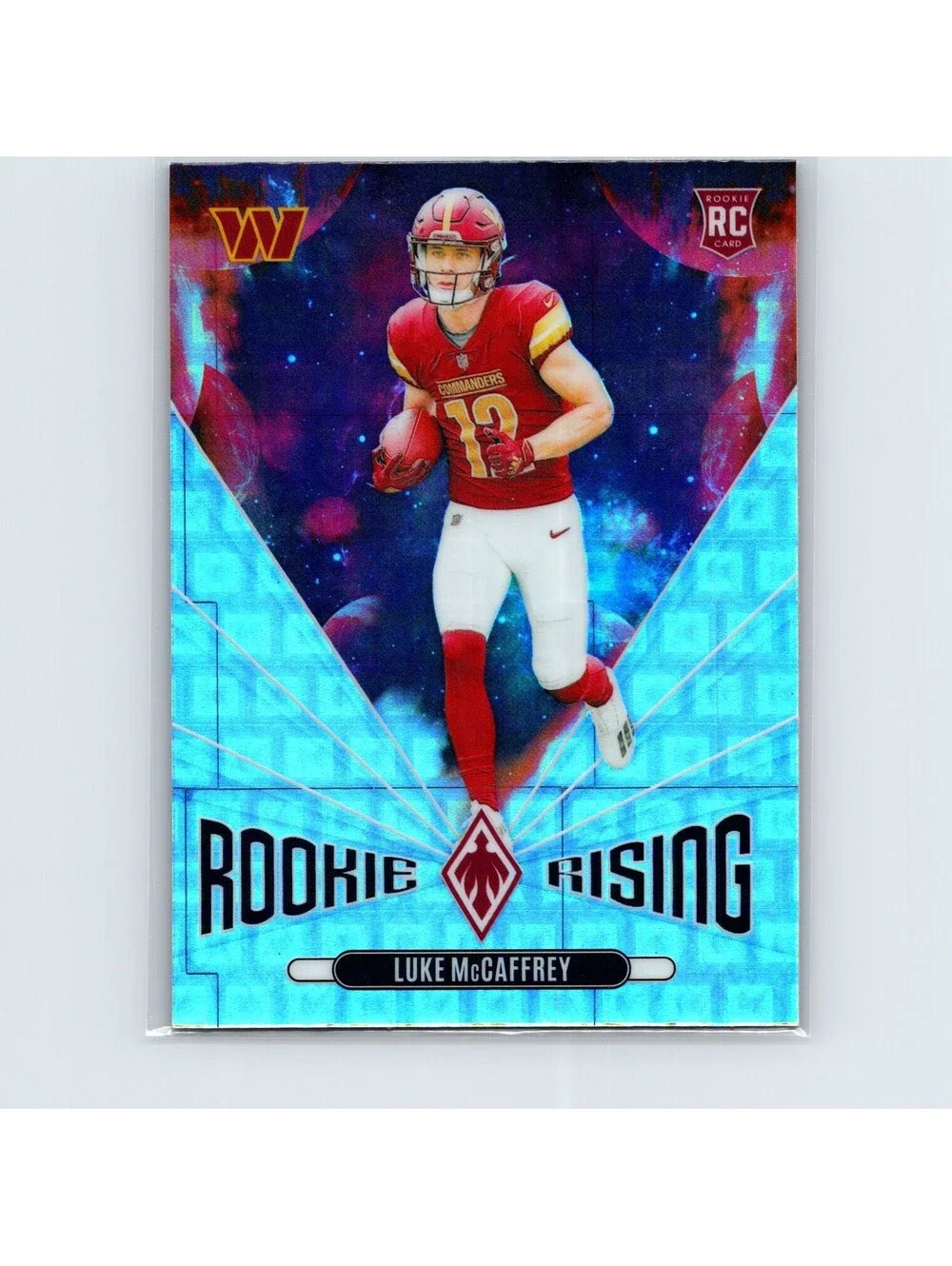2024 Panini Phoenix Luke McCaffrey #RR-LMC Rookie Rising Pandora Commanders